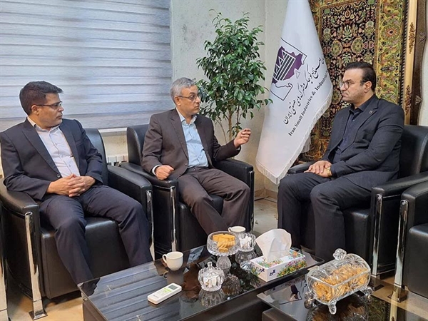 جلسه دکتر محمدباقر رستمی مدیر اندیشکده حکمرانی و قانون‌گذاری خراسان شمالی با مهندس مهدی توانا سرپرست شرکت شهرک‌های صنعتی استان 