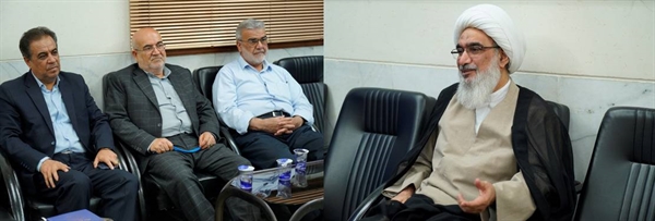 دیدار دبیر اندیشکده حکمرانی و قانونگذاری بوشهر با نماینده ولی‌فقیه استان 